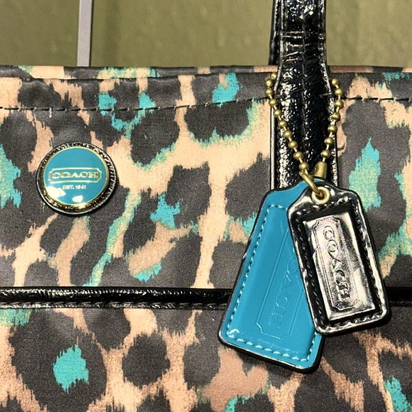 COACH Ocelot Print Tote - Picture 5 of 16